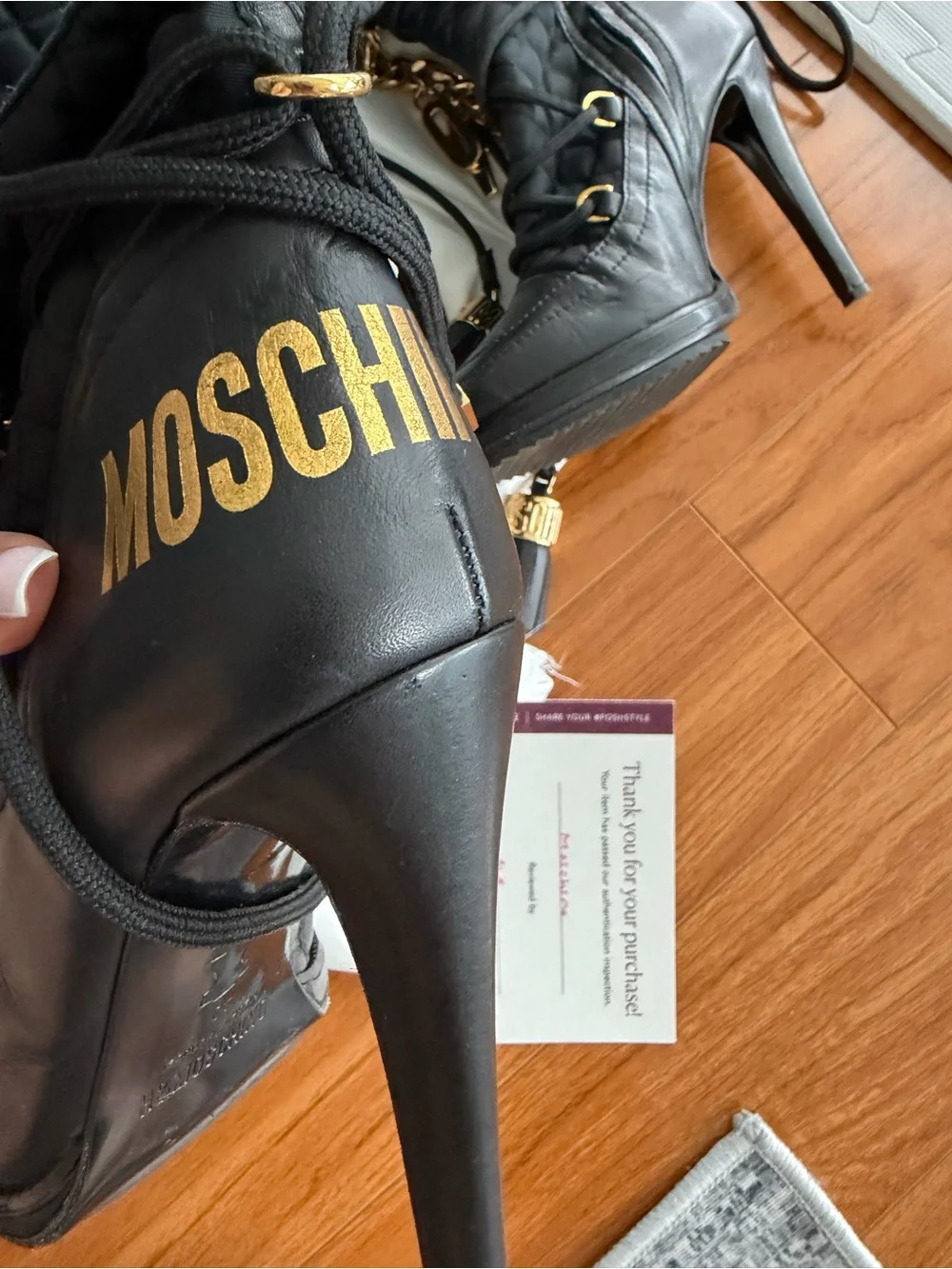 Moschino for H&M Thigh High knee boots Size 40 US 8.5 / 9